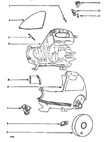 Base Assembly parts for Eureka Canister Vacuum 3651AM from AppliancePartsPros.com