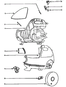Base Assembly parts for Eureka Canister Vacuum 3651B from AppliancePartsPros.com