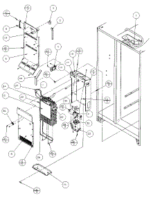 Evaporator And Air Handling parts for Amana Side-By-Side Refrigerator 36521-P1121601W from AppliancePartsPros.com