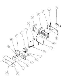 Ice Bucket And Ice Maker parts for Amana Side-By-Side Refrigerator 36521-P1121601W from AppliancePartsPros.com