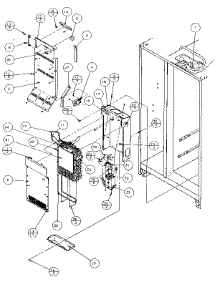 Evaporator & Air Handling parts for Amana Side-By-Side Refrigerator 36541-P1121701W from AppliancePartsPros.com