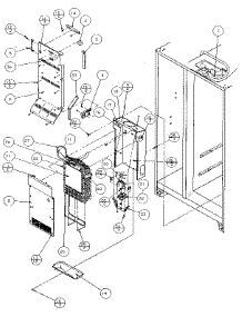 Evaporator & Air Handling parts for Amana Side-By-Side Refrigerator 36541-P1121702W from AppliancePartsPros.com
