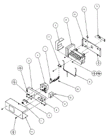 Ice Maker parts for Amana Side-By-Side Refrigerator 36541-P1121702W from AppliancePartsPros.com