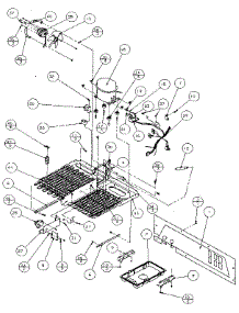 Machine Compartment - Panasonic Compressor parts for Amana Side-By-Side Refrigerator 36548-P1121703W from AppliancePartsPros.com