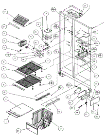 Freezer Shelving & Refrigerator Light parts for Amana Side-By-Side Refrigerator 36548-P1121704W from AppliancePartsPros.com