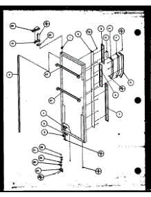 Refrigerator Door (36551 / P1115401w) (36551 / P1115402w) (36558 / P1115403w) (36558 / P1115404w) parts for Amana Side-By-Side Refrigerator 36558-P1115404W from AppliancePartsPros.com