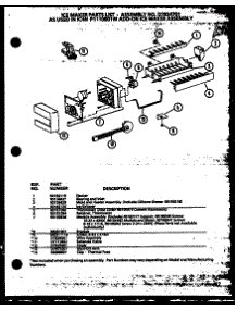 Ice-Maker (Ic4n / P1110801w) parts for Amana Side-By-Side Refrigerator 36558-P1115404W from AppliancePartsPros.com