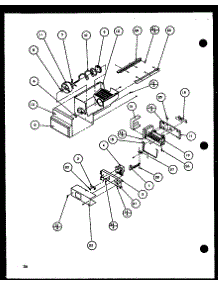 Ice Bucket And Ice Maker (36561 / P1108501w) (36561 / P1108502w) (36568 / P1108503w) (36568 / P1108504w) parts for Amana Side-By-Side Refrigerator 36571-P1108505W from AppliancePartsPros.com