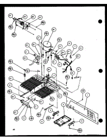 Machine Compartment (36571 / P1108505w) (36571 / P1108506w) (36578 / P1108507w) (36578 / P1108508w) parts for Amana Side-By-Side Refrigerator 36571-P1108506W from AppliancePartsPros.com