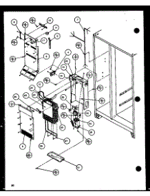 Evaporator And Air Handling (36561 / P1115501w) (36561 / P1115502w) (36568 / P1115503w) (36568 / P1115504w) parts for Amana Side-By-Side Refrigerator 36571-P1115506W from AppliancePartsPros.com