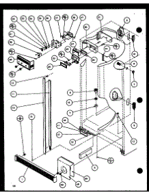 Refrigerator / Freezer Controls And Cabinet Part (36561 / P1108501w) (36561 / P1108502w) (36568 / P1108503w) (36568 / P1108504w) parts for Amana Side-By-Side Refrigerator 36578-P1108507W from AppliancePartsPros.com