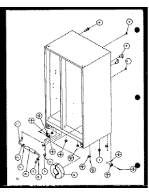 Drain And Rollers (36261 / P1108601w) (36261 / P1108602w) (36268 / P1108603w) (36268 / P1108604w) parts for Amana Side-By-Side Refrigerator 36578-P1108507W from AppliancePartsPros.com