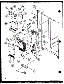 Evaporator And Air Handling (36261 / P1108601w) (36261 / P1108602w) (36268 / P1108603w) (36268 / P1108604w) parts for Amana Side-By-Side Refrigerator 36578-P1108508W from AppliancePartsPros.com