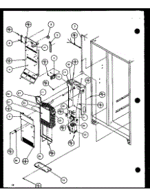 Evaporator And Air Handling parts for Amana Side-By-Side Refrigerator 36588-P1108402W from AppliancePartsPros.com