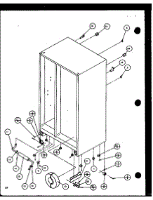 Drain And Rollers parts for Amana Side-By-Side Refrigerator 36588-P1115602W from AppliancePartsPros.com