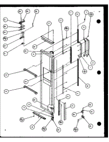 Freezer Door parts for Amana Side-By-Side Refrigerator 36591-P1108403W from AppliancePartsPros.com