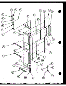 Freezer Door parts for Amana Side-By-Side Refrigerator 36591-P1115603W from AppliancePartsPros.com