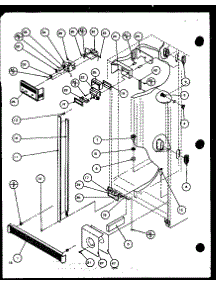 Refrigerator / Freezer Controls And Cabinet Parts parts for Amana Side-By-Side Refrigerator 36591-P1115603W from AppliancePartsPros.com