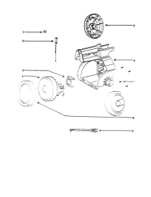Motor And Wheel parts for Eureka Canister Vacuum 3670D from AppliancePartsPros.com