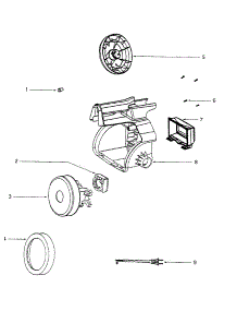 Motor Assembly parts for Eureka Canister Vacuum 3671A-1 from AppliancePartsPros.com