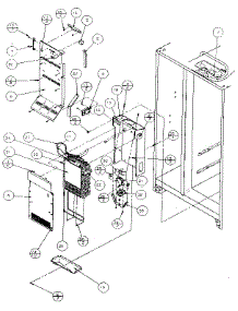 Evaporator And Air Handling parts for Amana Side-By-Side Refrigerator 36761-P1135801W from AppliancePartsPros.com