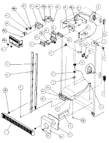 Refrigerator, Freezer Controls & Cabinet parts for Amana Side-By-Side Refrigerator 36768-P1135803W from AppliancePartsPros.com