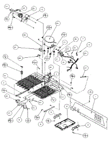 Machine Compartment - Panasonic Compressor parts for Amana Side-By-Side Refrigerator 36768-P1135803W from AppliancePartsPros.com