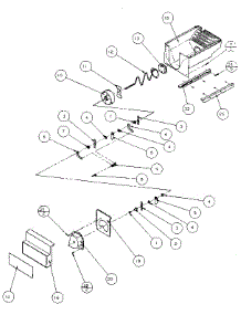 Crushed Ice Bucket parts for Amana Side-By-Side Refrigerator 36768-P1135803W from AppliancePartsPros.com