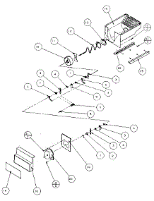Crushed Ice Bucket parts for Amana Side-By-Side Refrigerator 36768-P1135804W from AppliancePartsPros.com