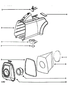 Base Assembly parts for Eureka Canister Vacuum 3676A from AppliancePartsPros.com