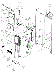 Evaporator And Air Handling parts for Amana Side-By-Side Refrigerator 36791-P1152601W from AppliancePartsPros.com