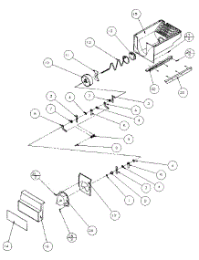 Crushed Ice Bucket parts for Amana Side-By-Side Refrigerator 36791-P1152601W from AppliancePartsPros.com