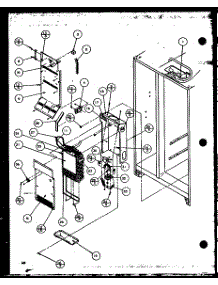 Evaporator And Air Handling parts for Amana Side-By-Side Refrigerator 36795E-P1152603WE from AppliancePartsPros.com