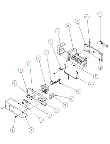 Ice Bucket And Ice Maker parts for Amana Side-By-Side Refrigerator 36798-P1152602W from AppliancePartsPros.com