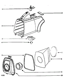 Base Assembly parts for Eureka Canister Vacuum 3679A from AppliancePartsPros.com