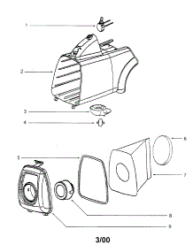 Housing Assembly parts for Eureka Canister Vacuum 3680B-1 from AppliancePartsPros.com
