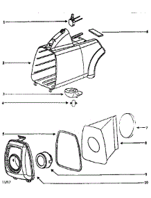Base Assembly parts for Eureka Canister Vacuum 3682A from AppliancePartsPros.com