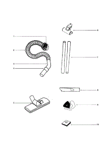 Hose / Accessories parts for Eureka Canister Vacuum 3690AV from AppliancePartsPros.com