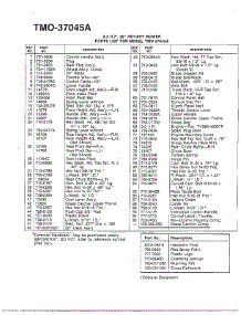 3.5Hp 20" Rotary Mower Page 2 parts for Mtd Gas Walk-Behind Mower 37045A from AppliancePartsPros.com