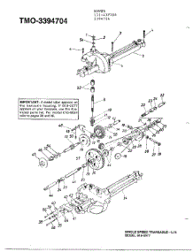 Single Speed Transaxle-L Page 3 parts for Mtd Gas Walk-Behind Mower 3706608 from AppliancePartsPros.com