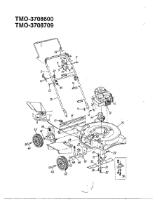 22" Rotary Mower Page 2 parts for Mtd Gas Walk-Behind Mower 3708600 from AppliancePartsPros.com