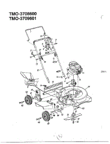 3.75Hp / 4Hp -22" Rotary Mower parts for Mtd Gas Walk-Behind Mower 3708600 from AppliancePartsPros.com