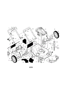 Engine / Housing / Handle parts for Yard Pro Gas Walk-Behind Mower 371590 from AppliancePartsPros.com
