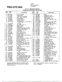 5Hp 21" Mulching Mower Page 2 parts for Mtd Gas Walk-Behind Mower 3721805 from AppliancePartsPros.com