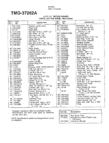 4Hp 21" Rotary Mower Page 2 parts for Mtd Gas Walk-Behind Mower 37262A from AppliancePartsPros.com