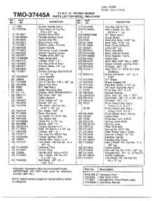 3.5Hp 21" Rotary Mower / Accessories Page 2 parts for Mtd Gas Walk-Behind Mower 37445A from AppliancePartsPros.com