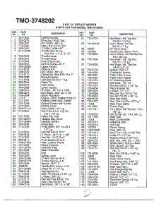 5Hp Rotary Mower Page 2 parts for Mtd Gas Walk-Behind Mower 3748202 from AppliancePartsPros.com