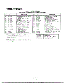 5Hp / 21" Rotary Mower Page 3 parts for Mtd Front-Engine Lawn Tractor 3748806 from AppliancePartsPros.com