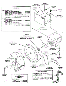 Fan And Motor Assembly parts for Huebsch Dryer 37CE from AppliancePartsPros.com