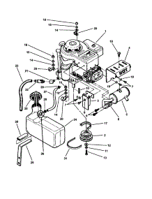 Engine & Fuel Tank parts for Snapper Rear-Engine Riding Mower 381450HBVE from AppliancePartsPros.com